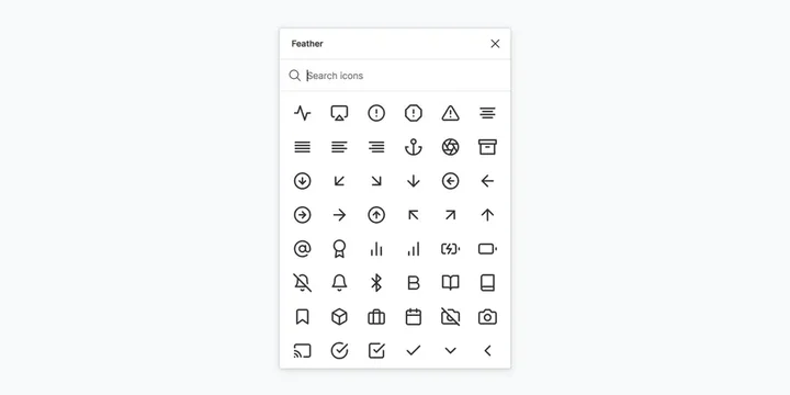 Feather Icons Delivers Lightweight Simplicity in Figma