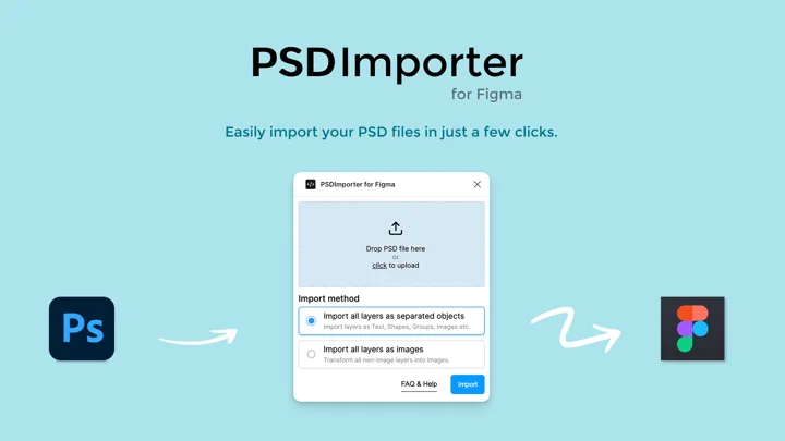 PSD Importer for Figma Delivers Solid Photoshop Conversion