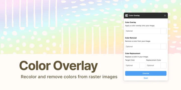 Color Overlay Simplifies Raster Recoloring in Figma