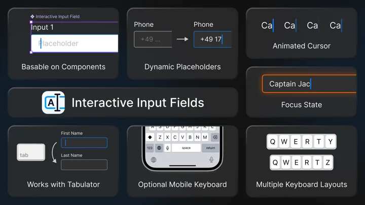 Interactive Input Fields Elevate Figma Prototyping