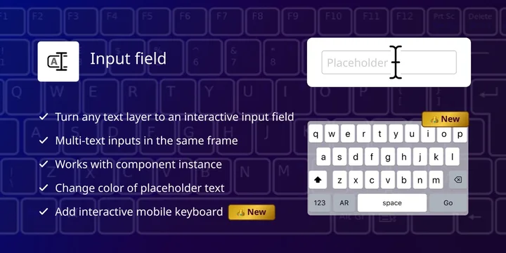 Input Fields Plugin Simplifies Prototyping with Keyboard Input