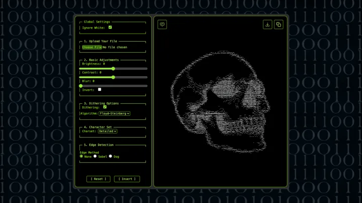 ASCII Art Generator Delivers Retro Terminal Vibes at a 6.8