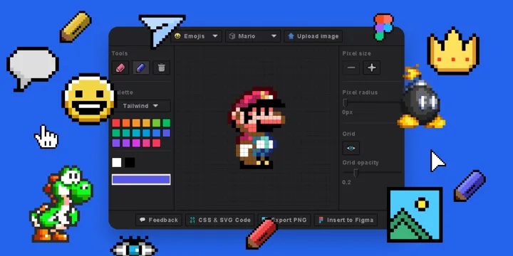 Pixel Art Generator Paints a Solid 7.2 for Figma Creativity