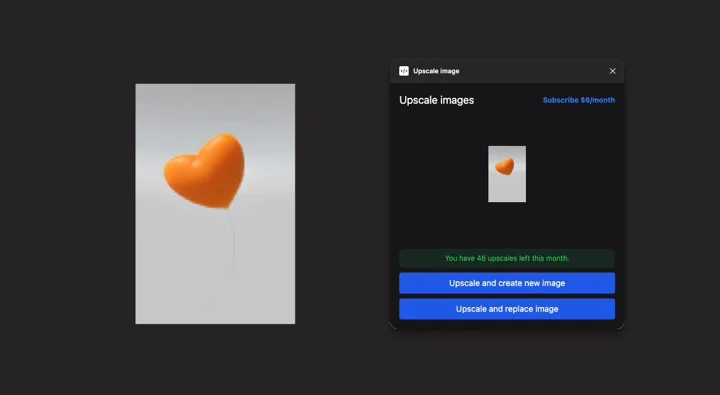 Upscale Image Delivers Sharper 4x Resolution in Figma