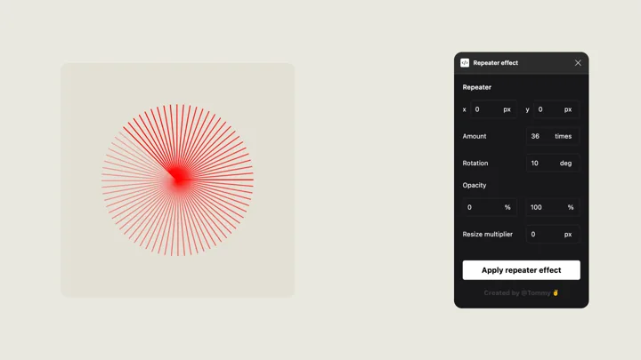 Repeater Effect Adds Playful Flair to Your Figma Designs