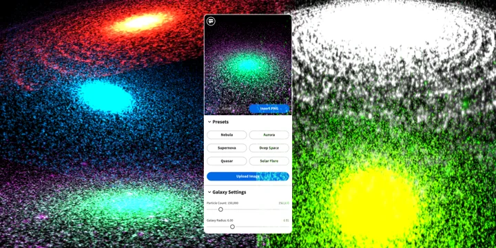 Galaxy Background Generator Adds Cosmic Flair to Figma