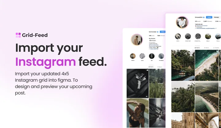 Grid-Feed Streamlines Your Instagram Planning in Figma