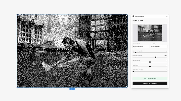 Retro Dither Effect Pixels Up Your Images with Style