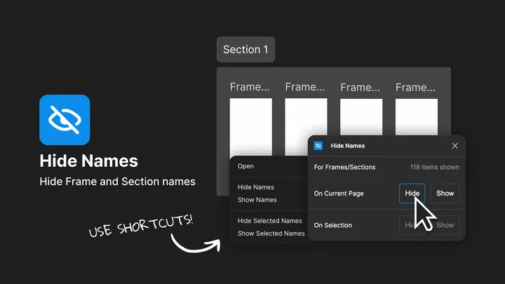 Hide Names Cleans Up Frame Clutter Without the Fuss
