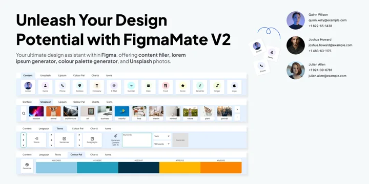 FigmaMate Delivers Solid Content Filling with Unsplash Boost