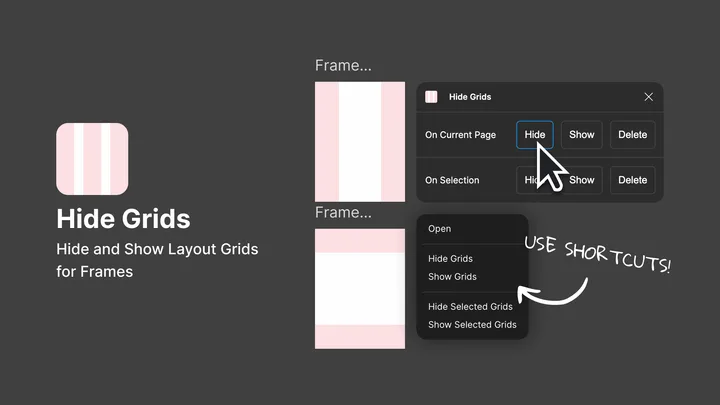 Hide/Delete All Grids Plugin Cleans Up Layout Clutter