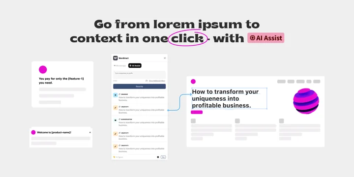 AI Microcopies by Wordtract Kills Lorem Ipsum for Good
