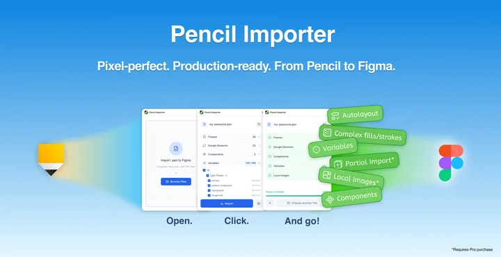 Pencil Importer Delivers Flawless Sketch-to-Figma Transfers