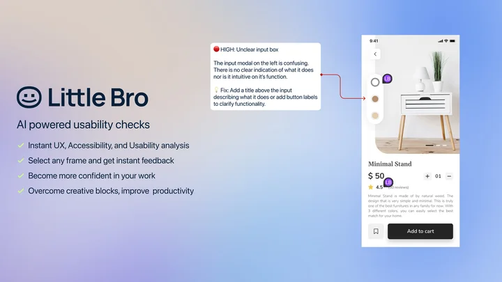 Little Bro Delivers Smart UX Fixes in Seconds