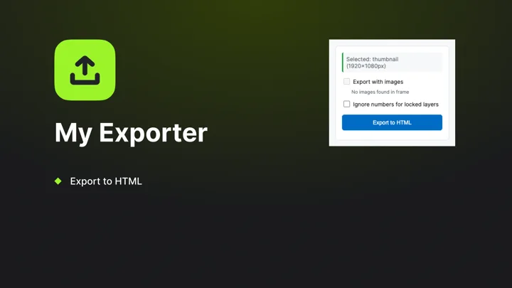 My Exporter (HTML) Delivers Solid but Safe Code Output