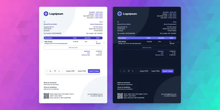 Invoice Gen Z Modernizes Freelance Billing in Figma