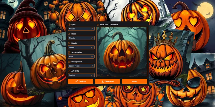 Jack O’ Lantern AI Simplifies Spooky Design but Lums Light