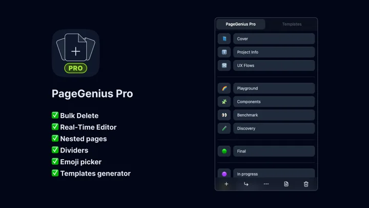 PageGenius Pro Elevates Figma Page Workflows