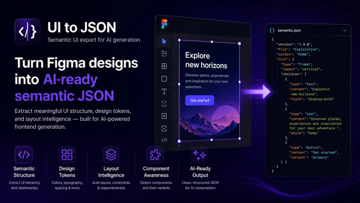 UI to JSON Delivers Clean AI-Ready Code from Figma