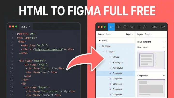 HTML TO FIGMA FULL FREE Turns Code Into Layers Instantly