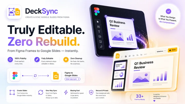 DeckSync - Create & Sync Google Slides from Figma