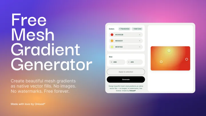 Free Mesh Gradient Generator Delivers Stunning Vector Gradients Fast